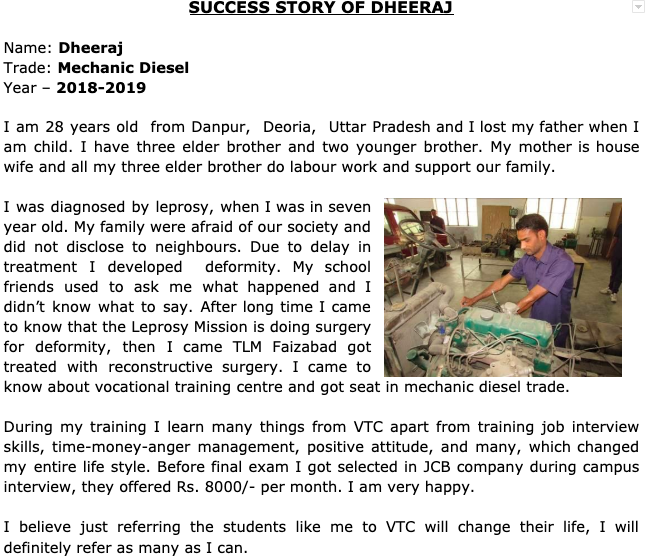 Dhareej's succes story 